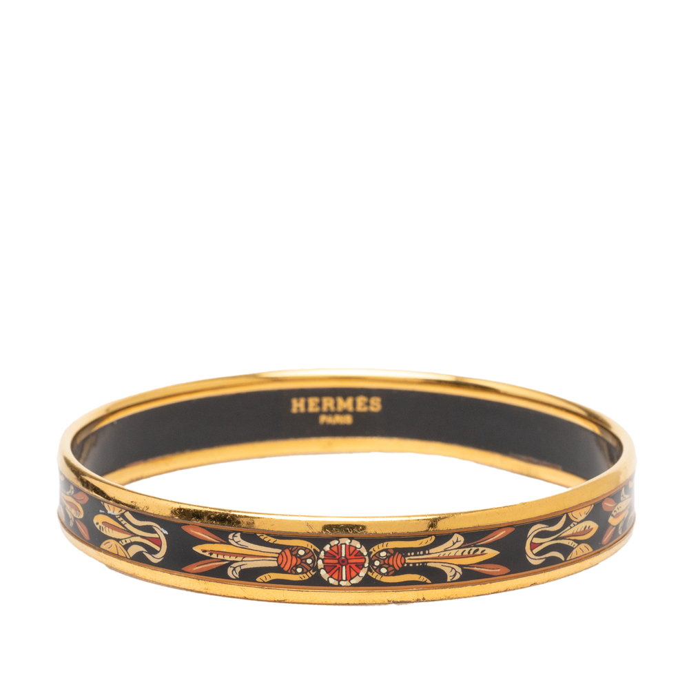 Pre-Loved Hermes Narrow Dream Catcher Enamel Bangle 70